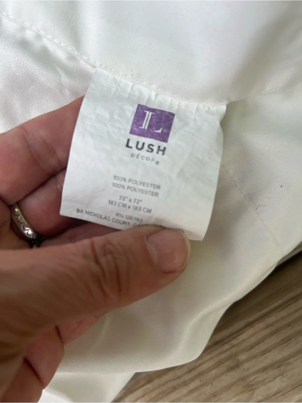 White Ruffled Diamond Quilt - Lush Shower Curtain